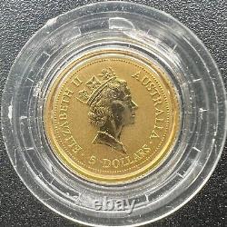 1997 Australia 1/20 oz $5 Gold Nugget Kangaroo Coin BU