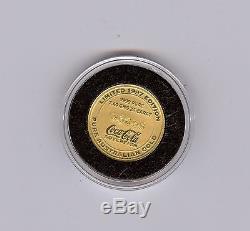 1997 Limited Edition Coca Cola Australian. 9999 Gold Coin (7.40 grams)