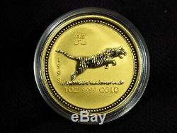 1998 Australian Gold Tiger. 9999 1 OZ GOLD COIN