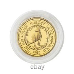 1998 The Australian Nugget 1/2oz. 9999 Gold Proof Coin & Natural Gold Nugget Set