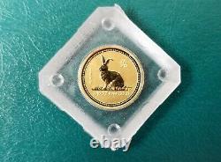1999 1/10 oz Australia Gold Lunar Rabbit Series I BU