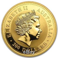 1999 2 oz Australian Gold Kangaroo Perth Mint Coin. 9999 Fine BU