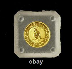 1999 AUSTRALIA KANGAROO 1/10oz GOLD $15 COIN IN ORIGINAL HARD CASE
