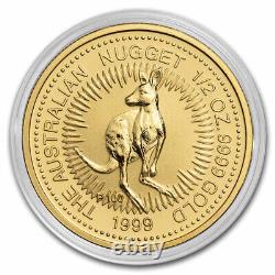 1999 Australia 1/2 oz Gold Kangaroo BU