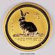 1999 Australia 25 Dollars Lunar Year Of The Rabbit Gold Coin 1/4 Oz. 9999 Gold