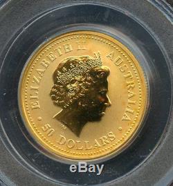 1999 PCGS WTC $50 Gold Australian Nugget 1/2oz. 9999 Pure Coin AN8312 J