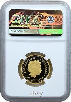 1999-P Australia Kangaroo 1/2 Oz Gold $50 Proof NGC PF70 Ultra Cameo