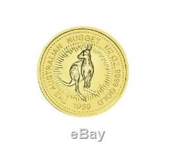 1999 The Australian Nugget / Kangaroo Series 1/2oz. 9999 Gold Bullion Coin PM