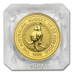 1999 The Australian Nugget Series 1/4oz. 9999 Gold Bullion Coin The Perth Mint