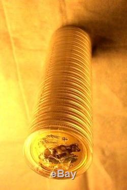 1/10 Oz gold ox 2009 Australian colorized lunar ounce SEALED ROLL of TWENTY