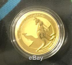 1/10 oz. 2016.9999 Australian Kangaroo Gold Coin Round (A)
