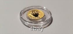 1/10 oz 2022 Australian Perth Mint Kangaroo. 9999 Gold Bullion $15 Round Coin