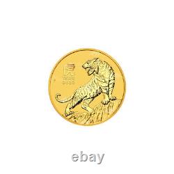 1/10 oz 2022 Perth Mint Australian Lunar Year of the Tiger Gold Coin