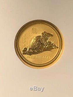 1/10 oz GOLD Lunar Series I 1996 Year of the Rat coin RAREST of all 12 coins