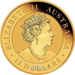 1/10 oz Gold Coin 2021 Kookaburra Perth Mint Australian $15 Coin
