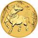 1/10 Oz Gold Coin 2021 Year Of The Ox Perth Mint Australian $15 Coin