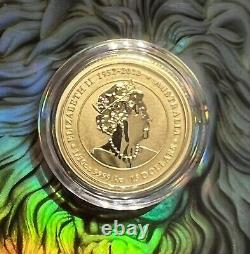 1/10oz Perth Mint Lunar Series III 2024 Year of Dragon Gold Coin In Capsule