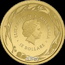 1/10oz Royal Australian Mint Kangaroo Minted Coin Gold