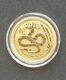 1/10oz Pure 999.9 24k Gold Coin Australian Lunar Year Of The Snake