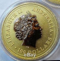 1 1 Oz. 999 Gold Australia 2000 Lunar Dragon Rare Orignal Capsule Low Mintage
