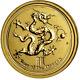 1/20 Oz 9999 Gold Perth Mint 2012 Year Of The Dragon Bullion Coin New In Capsule
