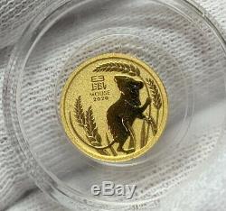 1/20 Oz Australian Lunar Series III Mouse Gold Coin