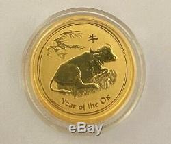 1/20 Troy Oz 2009 Australian Lunar Series II Ox Gold Coin (Perth Mint)