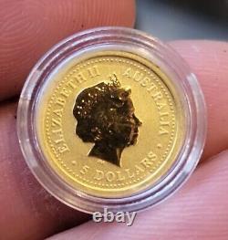 1/20oz Gold 999.9 Australian Lunar Year Of Goat 2003 Bullion Coin (Perth Mint)