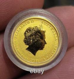 1/20oz Gold 999.9 Australian Lunar Year Of Rabbit 2011 Bullion Coin (Perth Mint)