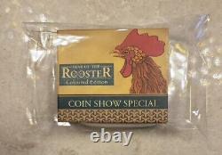 1/20oz Gold 999.9 Australian Lunar Year Of Rooster 2005 Coloured Perth Mint