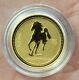 1/20oz Perth Mint Australian Lunar Year 2002 Of Horse Gold Coin 999.9 Series I