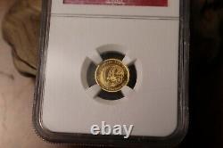 1/25oz NGC PF70 Ultra Cameo 2011 Discover Australia'DINGO' 9999 Pure Gold Coin