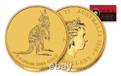 1/2 Gram Gold 2016 Perth Mint Australian Kangaroo Coin- Mint Condition