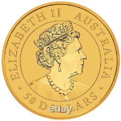 1/2 oz Australian Kangaroo Gold Coin (BU) 0.9999 pure