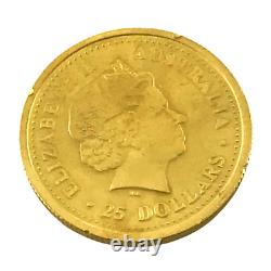 1/4 Oz 9999 Gold Australian Lunar Year Dragon 2000 Perth Mint Bullion Coin