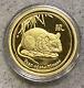 1/4oz Pert Mint Gold Coin 999.9 Proof Finish Lunar Year Of Mouse 2008 Series Ii