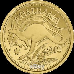 1/4oz Royal Australian Mint Kangaroo. 9999 Gold Bullion Coin RAM COA
