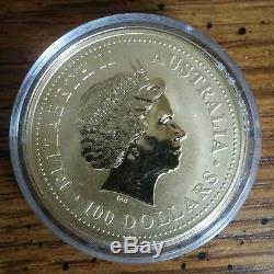 1 Ounce Australian Lunar Gold Dragon BU Perth Mint Lunar Series 1 Coin