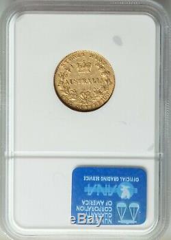 1 Sovereign Gold Australia Sydney 1855(sy) KM# 2 NGC VF-35 Key Date! RRRRR