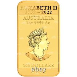 1 oz 2023 Dragon Rectangular Gold Coin Perth Mint