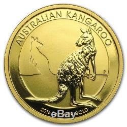1 oz Random Year (Australia) Gold Australian Kangaroo $100 BU 9999