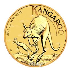 1 oz Random Year Australian Kangaroo Gold Coin Perth Mint
