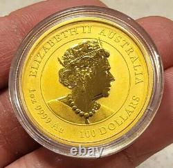 1oz Gold 999.9 Australian Lunar Year Of Tiger 2022 Bullion Coin Perth Mint