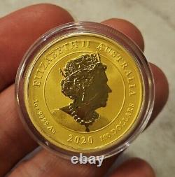 1oz Gold 999.9 Double Dragon 2020 BU Perth Mint (Mintage 5000pcs)