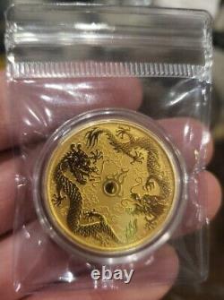 1oz Gold 999.9 Double Dragon 2020 Bullion Coin (Perth Mint)