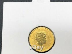 2000 $15 AUSTRALIAN KANGAROO NUGGET SERIES 1/10 oz GOLD COIN THE PERTH MINT