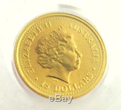 2000 1/10 oz 9/11 WTC Australian Kangaroo $15 Gold Coin PCGS GEM Uncirculated J