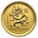 2000 1/10 Oz Gold Australian Perth Mint Lunar Year Of The Dragon Coin Sku#8989