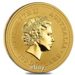 2000 1 oz Gold Lunar Year of The Dragon BU Australia Perth Mint In Cap
