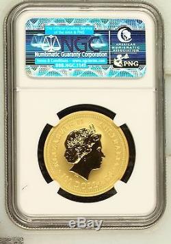 2000 1 oz Gold Year of the Dragon Lunar Coin (Series I) NGC MS-69